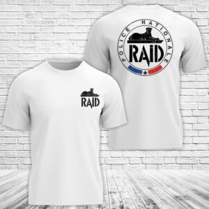 French National Police RAID 3D T-Shirt Version 2