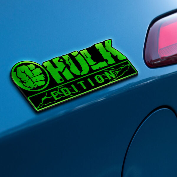 Hulk Edition Laser Engraved Car Name Badge - Image 4