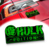 Hulk Edition Laser Engraved Car Name Badge