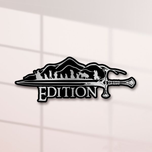 LOTR Edition Laser Engraved or 3D Inlayed Car Name Badge Version 2 - Image 6