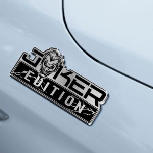 Alternative view of Joker Edition Laser Engraved Car Name Badge