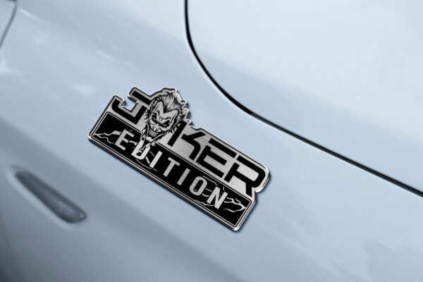Joker Edition Laser Engraved Car Name Badge - Image 2