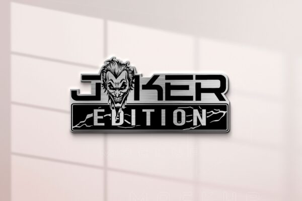 Joker Edition Laser Engraved Car Name Badge - Image 3