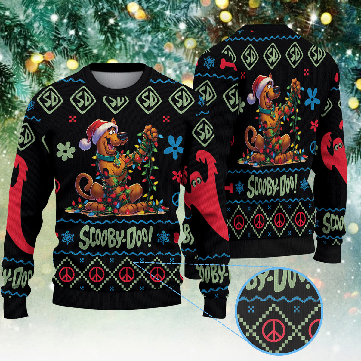 Scooby Doo Christmas Knitted Sweater