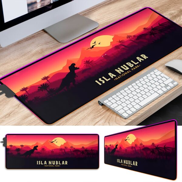 Isla Nublar Jurassic Park LED Desk Mat - Image 3