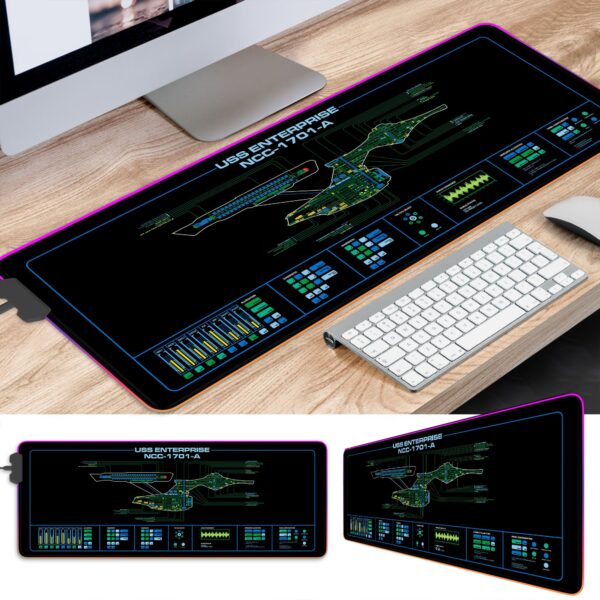 Star Trek U.S.S. Enterprise 1701-A LED Desk Mat 114058 - Image 3