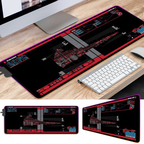 Star War Imperial Star Destroyer LED Desk Mat - Image 2