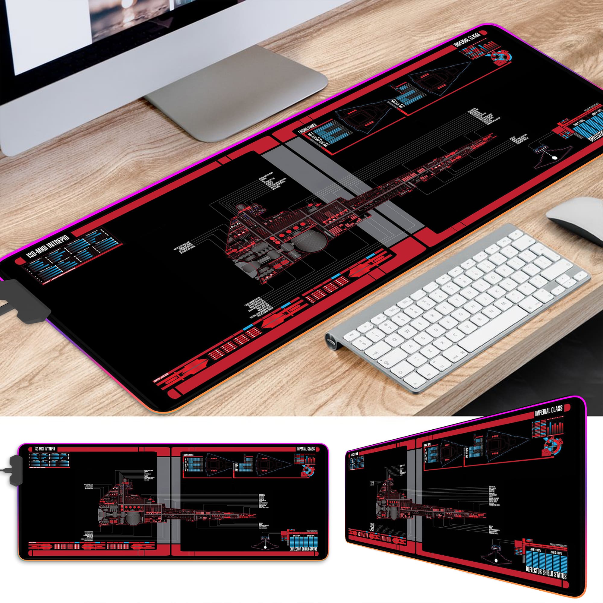 Star War Imperial Star Destroyer LED Desk Mat - Image 2
