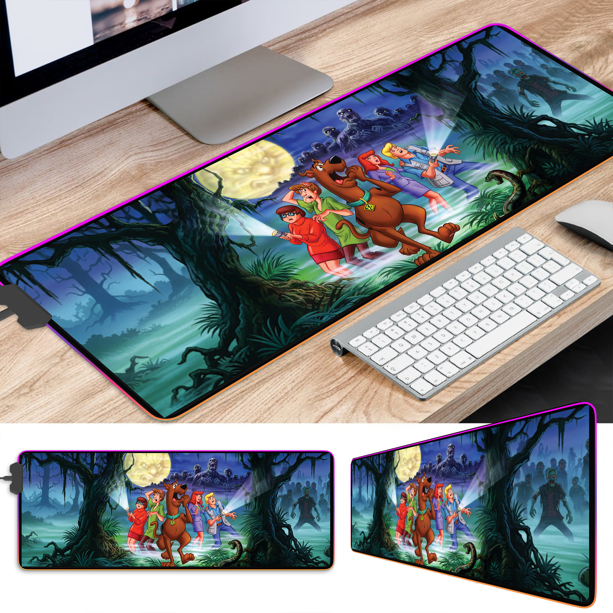 Scooby-Doo On Zombie Island LED Desk Mat - Image 3