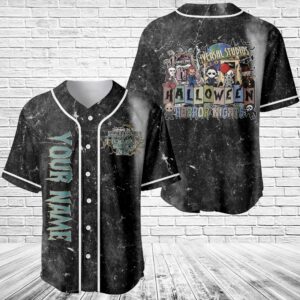 Personalized Universal Studios Halloween Horror Nights Baseball Jersey