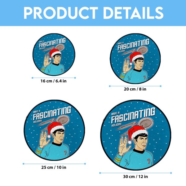 Star Trek Have A Fascinating Holiday Christmas Stained Glass Suncatcher - Image 5