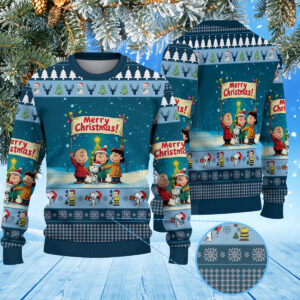 Snoopy And Friends Christmas Knitted Sweater