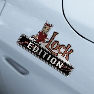 Alternative view of Personalized Lock Edition Laser Engraved or 3D Inlayed Car Name Badge
