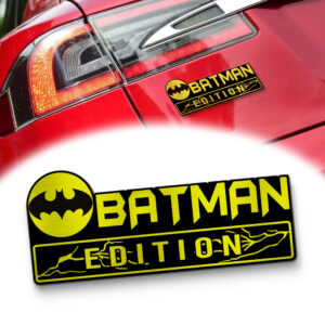 Batman Edition Laser Engraved Car Name Badge
