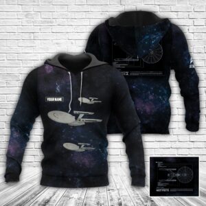 Alternative view of Personalized Star Trek Enterprise NCC-1701A 3D Apparel