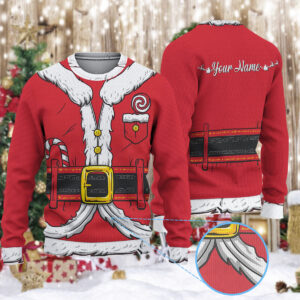 Personalized Santa Claus Christmas Knitted Sweater