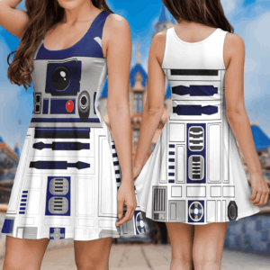 R2-D2 Robot Star Wars 3D Halloween Cosplay Costume Dress