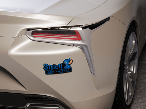Stitch Experiment 626 Edition Laser Engraved Car Name Badge 5 - Image 5