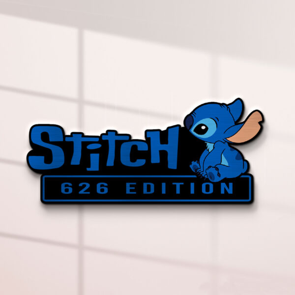 Stitch Experiment 626 Edition Laser Engraved Car Name Badge 5 - Image 3