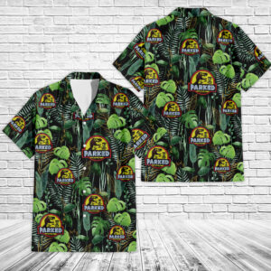 T-Rex Parked Disc Golf Hawaiian Shirt