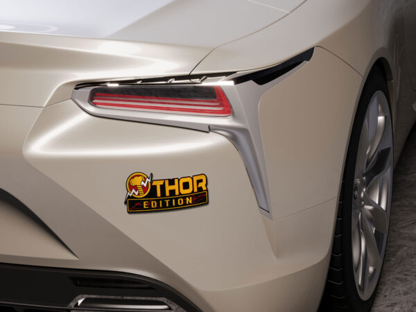 Thor Edition Laser Engraved Car Name Badge - Image 5