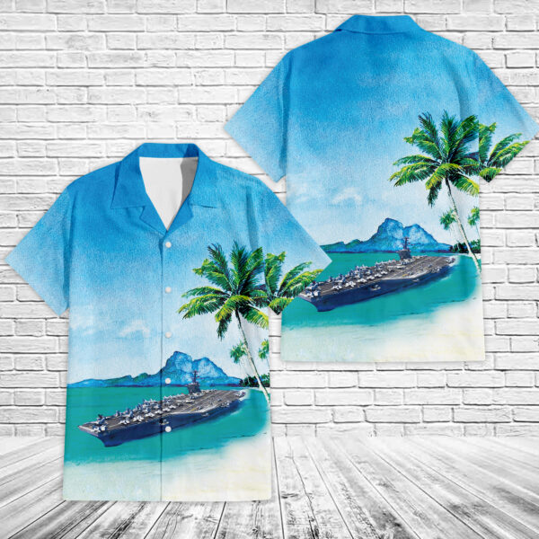 US Navy USS Carl Vinson (CVN-70) Hawaiian Shirt Version 1