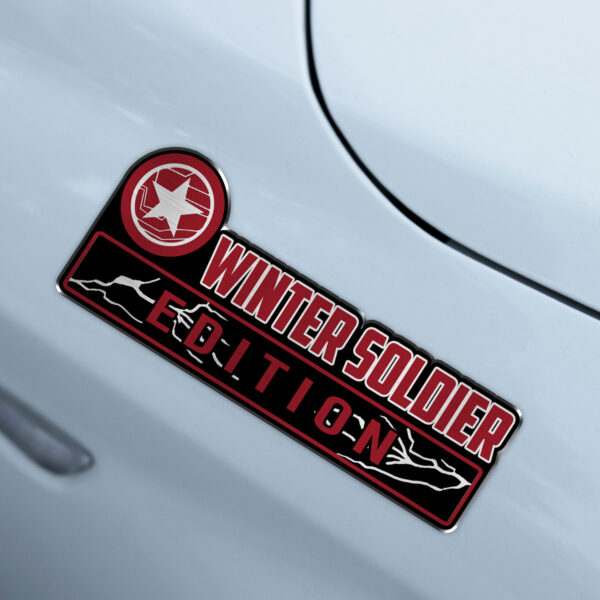 Winter Soldier Edition Laser Engraved Car Name Badge - Image 4
