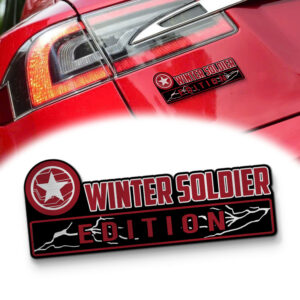 Winter Soldier Edition Laser Engraved Car Name Badge