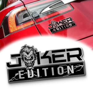 Joker Edition Laser Engraved Car Name Badge