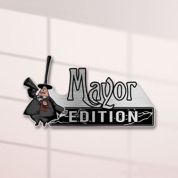 Personalized Mayor Edition Laser Engraved or 3D Inlayed Car Name Badge - Image 4