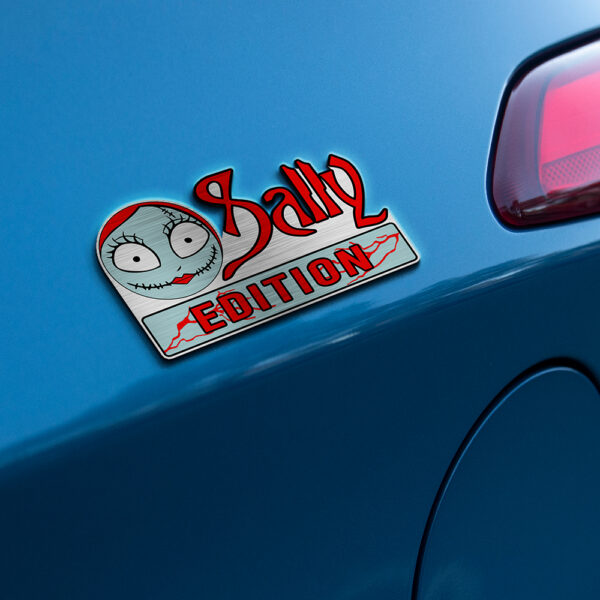 Personalized Sally Edition Laser Engraved or 3D Inlayed Car Name Badge - Image 3