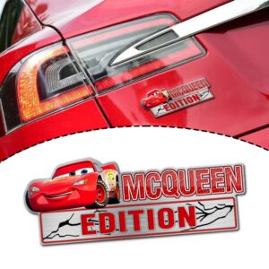 Cars Lightning Mcqueen Edition Laser Engraved or 3D Inlayed Car Name Badge
