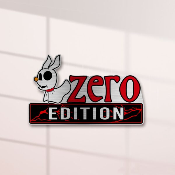 Personalized Zero Edition Laser Engraved or 3D Inlayed Car Name Badge - Image 4