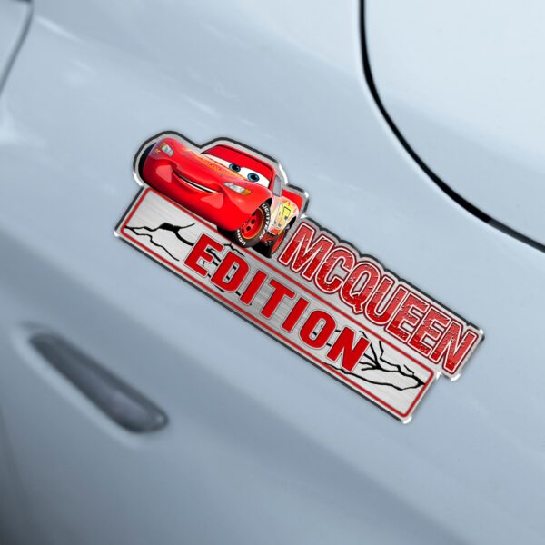 Cars Lightning Mcqueen Edition Laser Engraved or 3D Inlayed Car Name Badge - Image 4