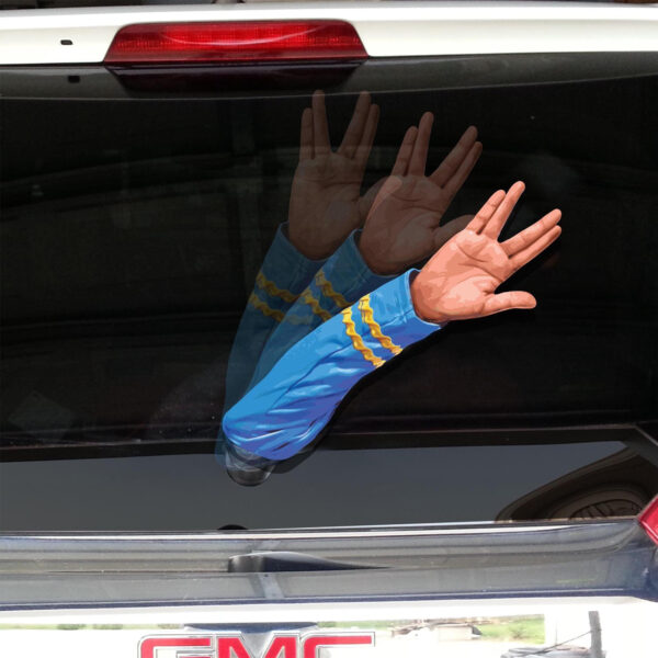 Live Long Defroster Spock Waving Arm WiperTags