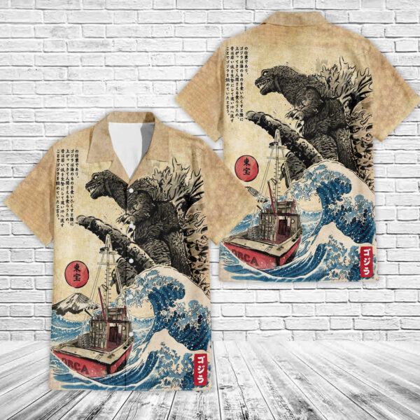 Godzilla Hawaiian Shirt