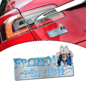 Frozen Edition Laser Engraved or 3D Inlayed Car Name Badge
