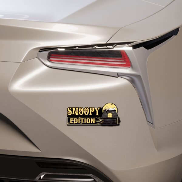 Snoopy Halloween Edition Laser Engraved or 3D Inlayed Car Name Badge - Image 6