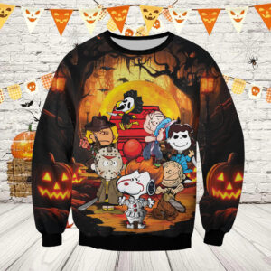 Alternative view of Snoopy Peanuts Horror Movies Halloween Unisex Sweatshirt
