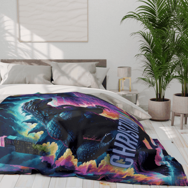Personalized Electric Godzilla Blanket - Image 2