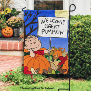 Peanuts Welcome Great Pumpkin Garden Flag