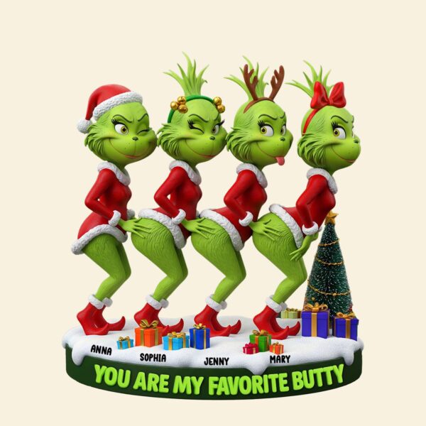 Personalized Best Friends Grinch Sisters Christmas Ornament - Image 2