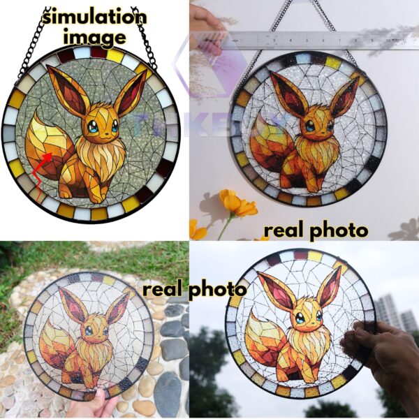 Gengar Glass Pokemon Stained Glass Window Hanging Suncatcher - Image 7