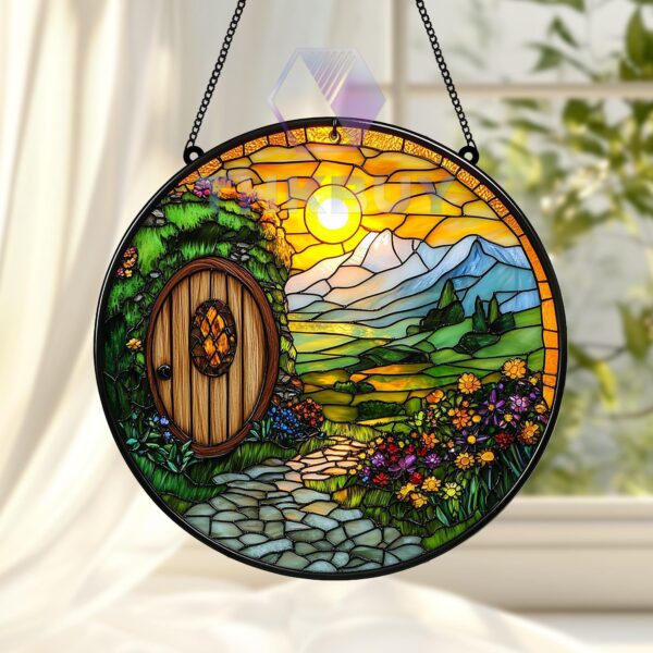 The Shire Stained Glass Window Hanging Suncatcher - Image 4