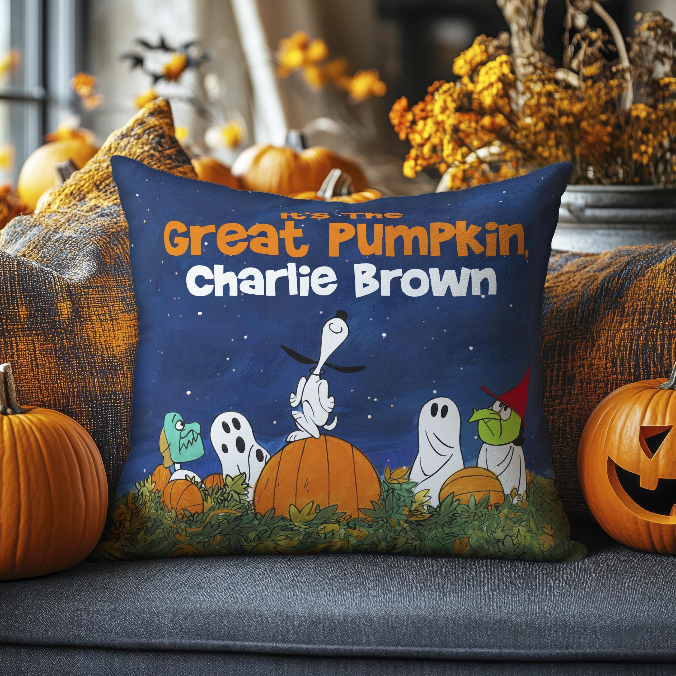 Charlie Brown Halloween Pillow - Image 2