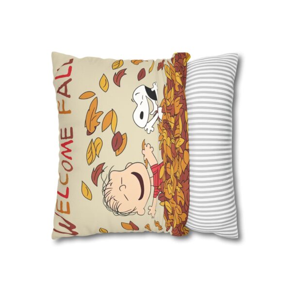 Welcome Fall Peanuts Faux Suede Pillow - Image 4