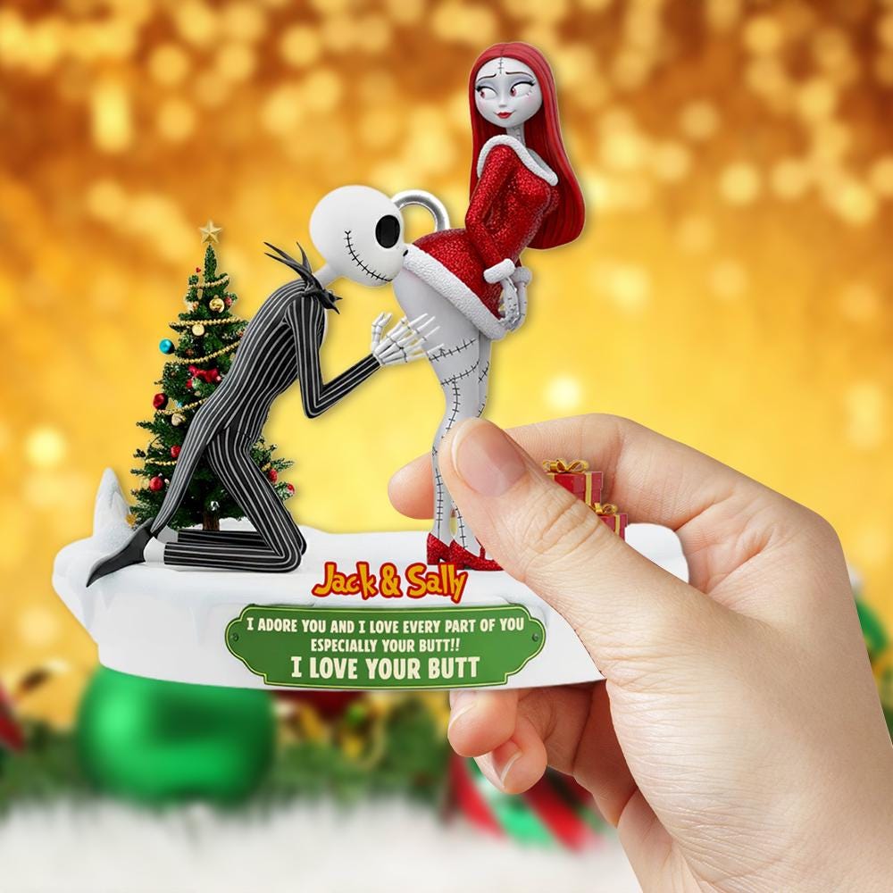 Personalized Nightmare Couple Ornament - Image 3