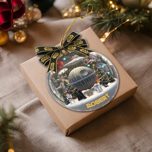 Personalized Star Wars Christmas Ornament - Image 2