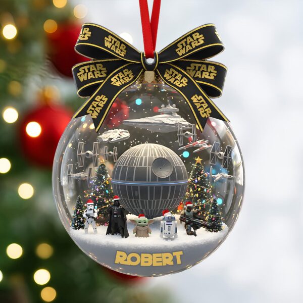 Personalized Star Wars Christmas Ornament - Image 3