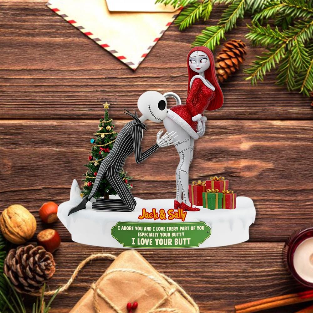 Personalized Nightmare Couple Ornament - Image 4